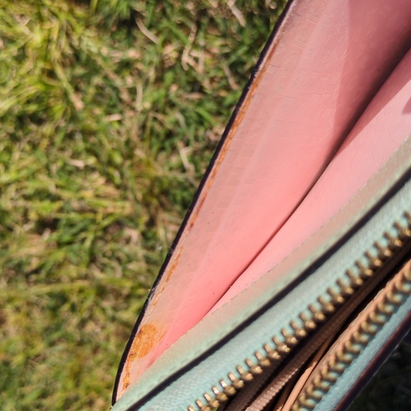 Kate Spade Mint Continental Zip Around Wallet CALLOUTS - Picture 11 of 15